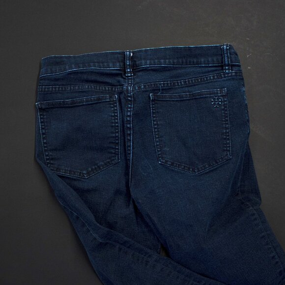 👖 Tory Burch Dark Wash Skinny Cropped Jeans 👖 - Picture 7 of 9
